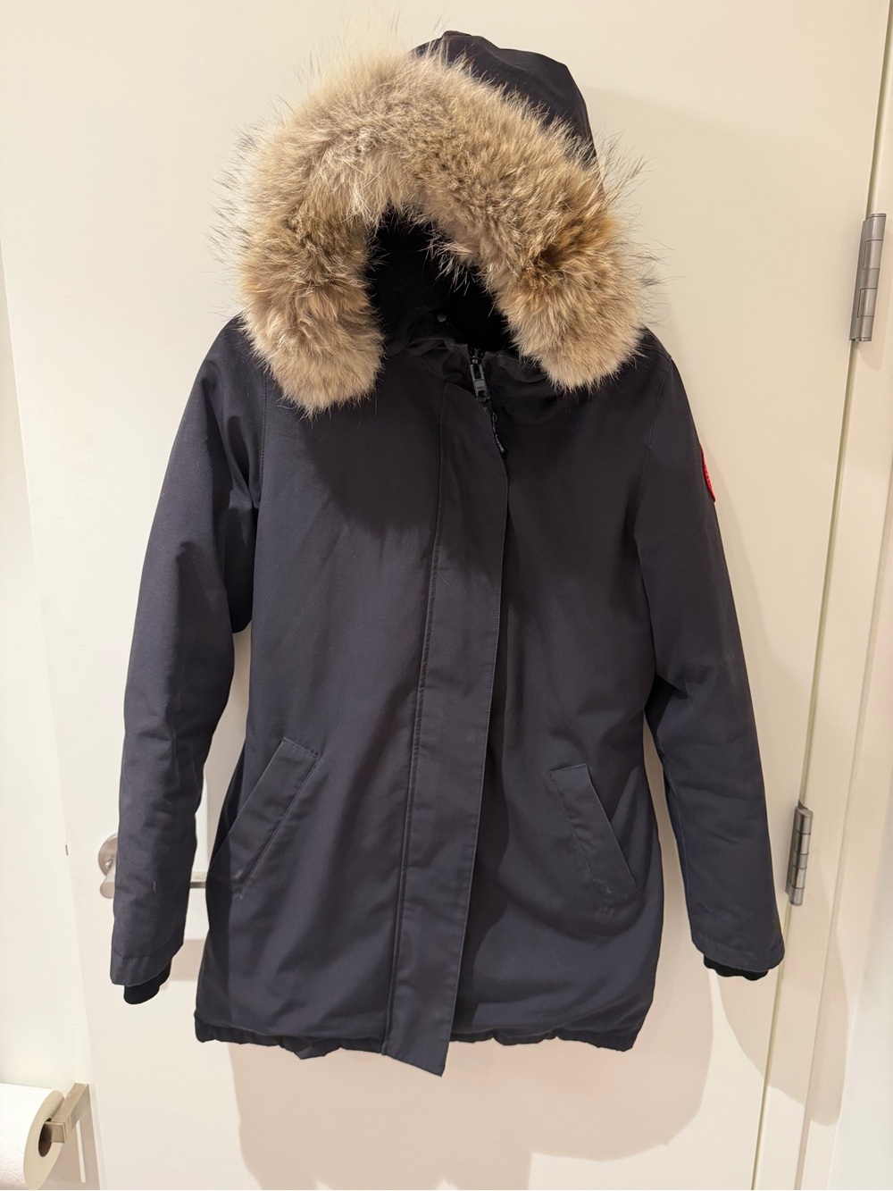 Canada Goose Black Parka with Fur-Trim Hood